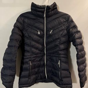 Michael Kors puffer coat black womens medium